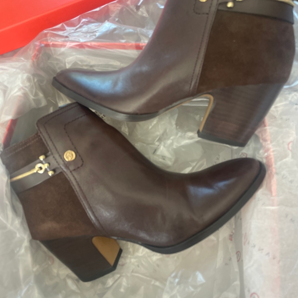 Ivanka Trump Dark Brown Ankle Booties